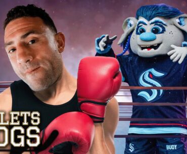PAUL BISSONNETTE FOUGHT THE KRAKEN'S MASCOT