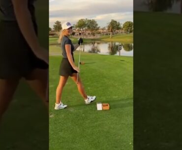 Golf Babe 😍 Rockin Jordans 🙌 #shorts #jordan #golfbabe