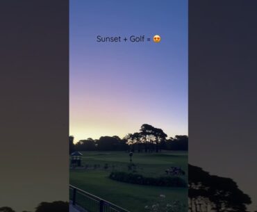 Atardecer con estas vistas. NADA MEJOR ✨🤩⛳️ #golf #shorts
