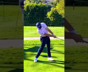 John Rahm Driver Swing Side On (SLOW MOTION)