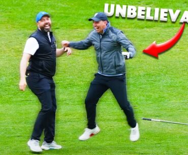 The GREATEST golf shot ever on the channel!