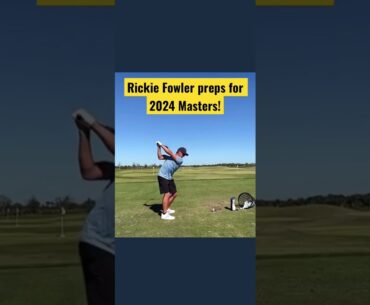 Rickie Fowler preps for 2024 Masters! #themasters #rickiefowler #golf