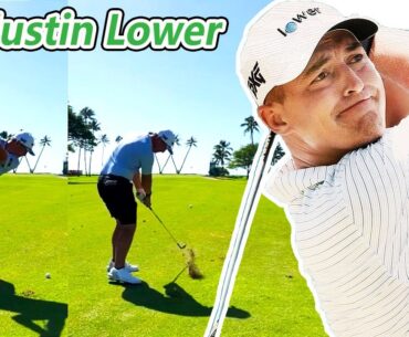 Justin Lower ジャスティン・ローワー 米国の男子ゴルフ スローモーションスイング!!!