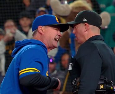 Top 9th 4-4 game, Tucker Ball Call, Next Pitch 2 Run HR, Scott Servais Ejected