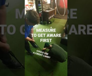 Golf Putting Tips: How To Measure Your Putter Aim #golf #shorts