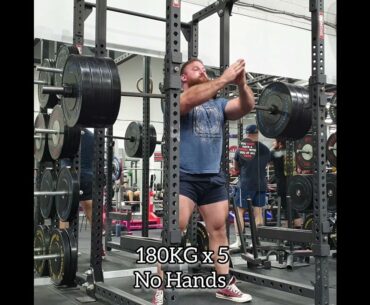 Front Squat 180KG x 5 - No Hands