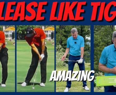 How to release the golf club properly like Tiger Woods!
