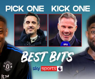 Neville vs Carragher! Footballers rate who is the better pundit! | feat. Martial, Richards & more