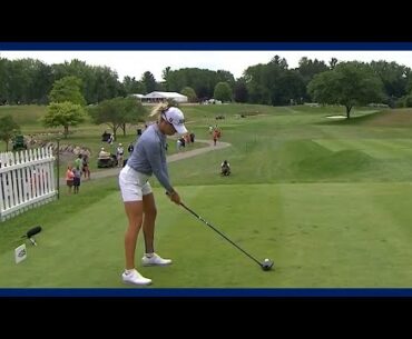美女ゴルファー「ポーリーヌ・ルーサン」のスウィングモーション＆スローモーション, Rookie Beauty Golfer "Pauline Roussin" Amazing Swing Motion
