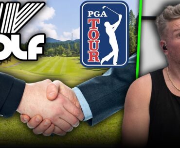 PGA & LIV Golf Officially Merging, Golf World Up In Arms Over PGA's Hypocrisy | Pat McAfee Reacts