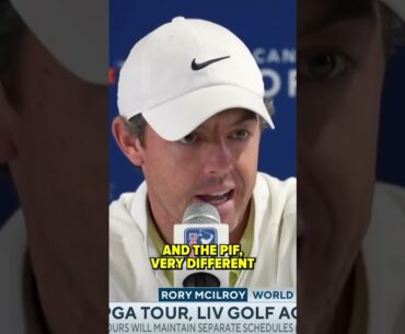 Rory McIlroy shares his thoughts on the merger.