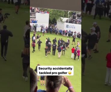 Adam Hadwin was tackled for trying to celebrate with Nick Taylor at the Canadian Open 😳