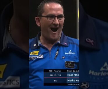 Montgomery 161 Checkout to win 😮‍💨🙌🎯 #dart #darts #dartslive #check