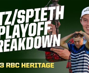 Matt Fitzpatrick vs. Jordan Spieth - 2023 RBC Heritage Playoff | The First Cut Golf Podcast