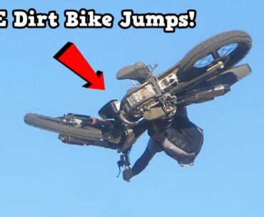 HUGE Dirt Bike Free Ride Jumps! - Buttery Vlogs Ep199