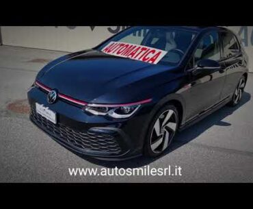 VOLKSWAGEN Golf VIII 2.0 TSI 245cv DSG / Deep Black perlato / anno 09.2021 / KM 25.615