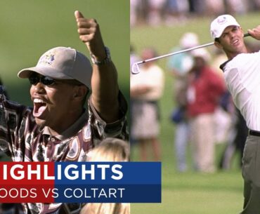 Tiger Woods vs Andrew Coltart | Extended Highlights | 1999 Ryder Cup