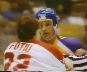 Flames - Kings rough stuff 3/26/86