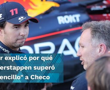 Christian Horner explicó por qué Verstappen superó a Checo Pérez en el Gran Premio de Miami