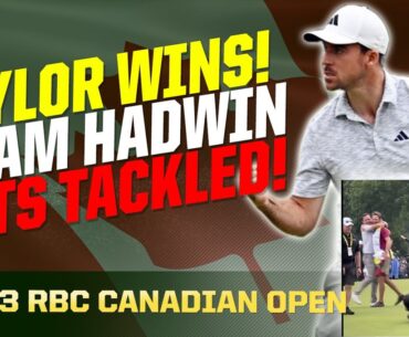 Nick Taylor Wins for Canada! Adam Hadwin Gets Tackled by Security 😂 | The First Cut Golf Podcast