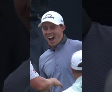 The only thing better than a hole-in-one is a surprise hole-in-one! 😅 Cheers to Matt Fitzpatrick!