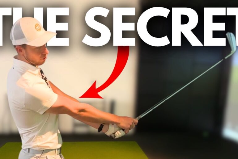 IT’S HARD TO MAKE A BAD GOLF SWING from this TRAIL ARM POSITION in the