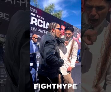 GERVONTA DAVIS SWINGS ON RYAN GARCIA AT HEATED 2ND FACE OFF