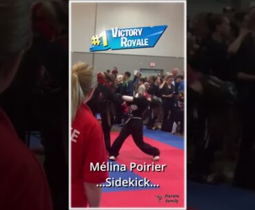 👊🏻💥Mélina Poirier Strong Head Kick - WKC Canadian Championships 2023 #shorts
