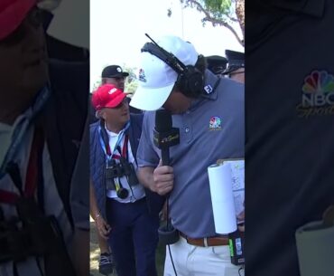 How in the world did Cameron Young's ball end up there!?  🤯🤯🤯