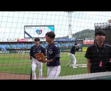 KBO  한화이글스 Hanwha Eagles  LG트윈스전 채은성 Chae Eunseong  이진영  Lee Jinyoung 선수 웜업    Korea Pro  Baseball