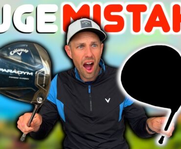 CALLAWAY PARADYM DRIVER RANGE I made a HUGE MISTAKE in my golf bag