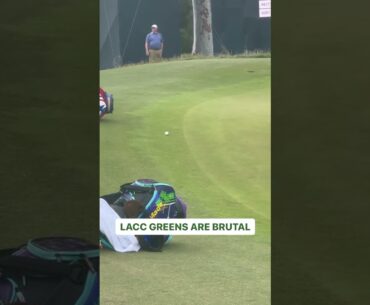 The line Rory took on this practice round putt is actually absurd.