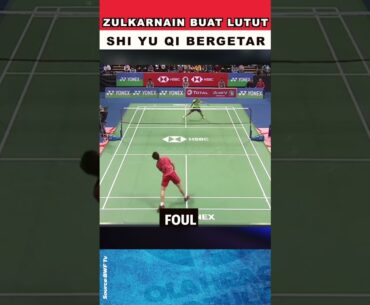 Momen Epic Zulkarnain Bikin Lutut Shi Yu Qi Bergetar #badminton #bwf