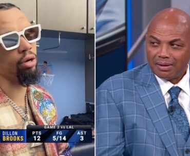Chuck Reacts to Dillon Brooks Calling LeBron "Old" | Inside the NBA