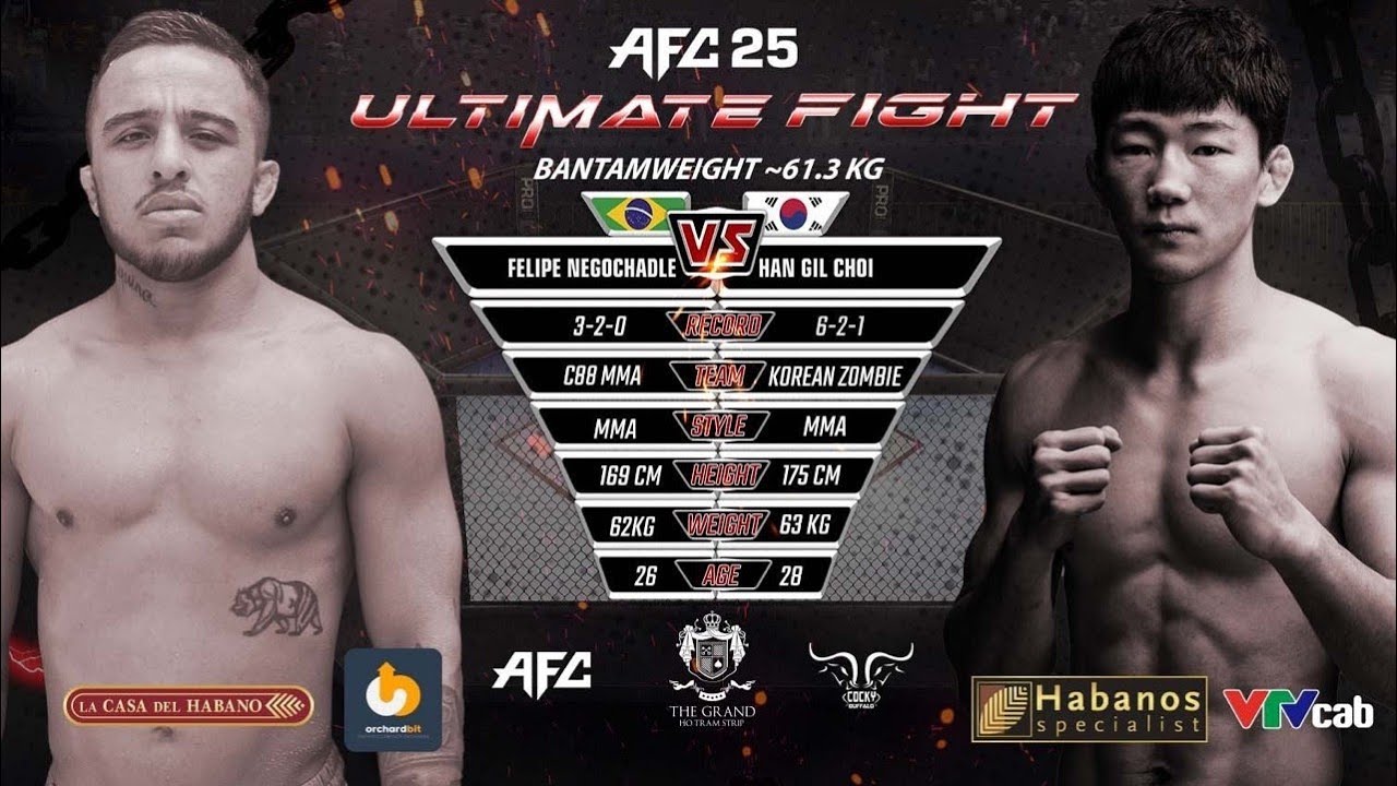 AFC25 제 3경기 최한길 VS 펠리페 네고차들레 AFC25 제 3경기 최한길 VS 펠리페 네고차들레