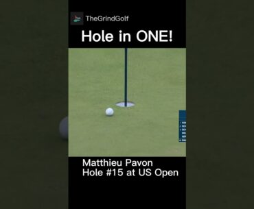 UNBELIEVABLE HOLE IN ONE by Matthieu Pavon at the 2023 US Open at LACC!!
