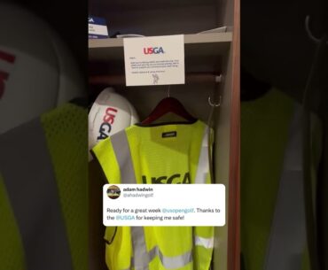 The USGA put safety gear in Adam Hadwin’s locker 💀