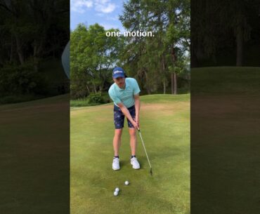 Putting Stroke: Making it all one motion ☝️#shorts