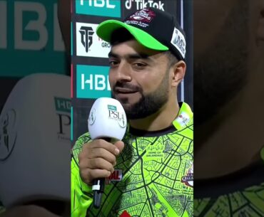 Rashid Khan Interview #HBLPSL8 #SabSitarayHumaray #LQvMS #Shorts #SportsCentral MI2A