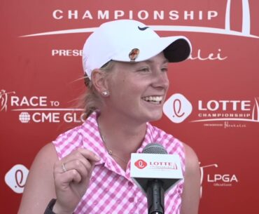 Frida Kinhult Wednesday Flash Interview Round 1 2023 LOTTE Championship © LPGA