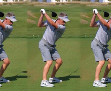 Luke Donald Slow Motion Golf Swing DTL & FO
