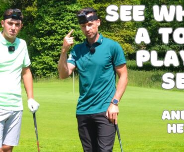 See what a Tour Pro sees when Chipping, Pitching and hitting Bunker Shots. Can he BEAT me??