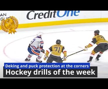 Deking and puck protection at the corners