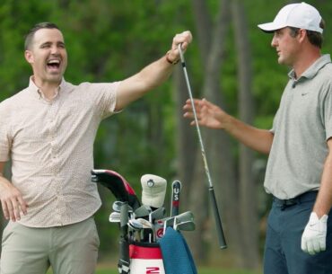 Scottie Scheffler Takes on Short-Game Gauntlet