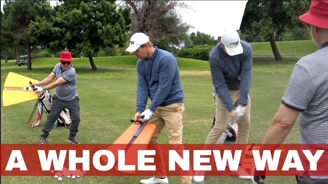 GOLF INVENTOR FLEW to SHOW this NEW INVENTION GOLF INVENTOR FLEW to SHOW this NEW INVENTION