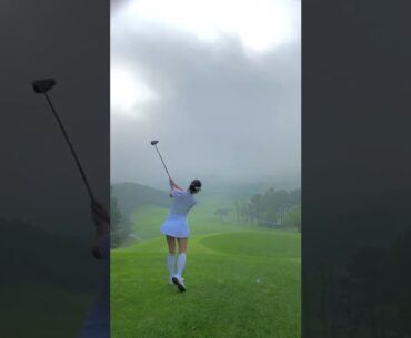 시원한 날씨 속에서 즐거운 라운드 @kimeunsunn 🥰❤️#golf #shorts #golfgirl  |GOLF#SHORT