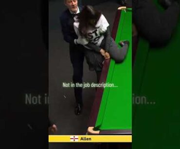 Referee Olivier Marteel has been praised for stopping a protestor at the Crucible 👏 #shorts #snooker
