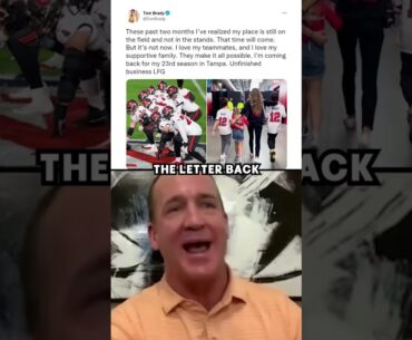 Peyton is not giving Tom Brady another retirement gift🎁😂 #tombrady #peytonmanning #thankyoutom