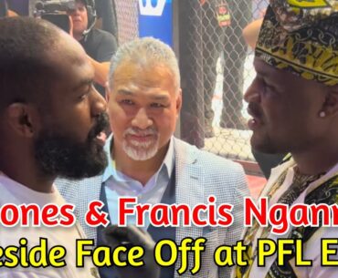 JON JONES AND FRANCIS NGANNOU FACE OFF!!!
