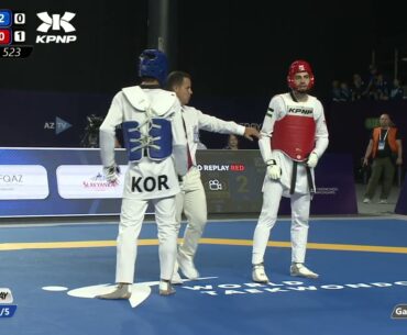 523 Quarter final Men  68kg KOR JIN H J  JOR KAREEM Z